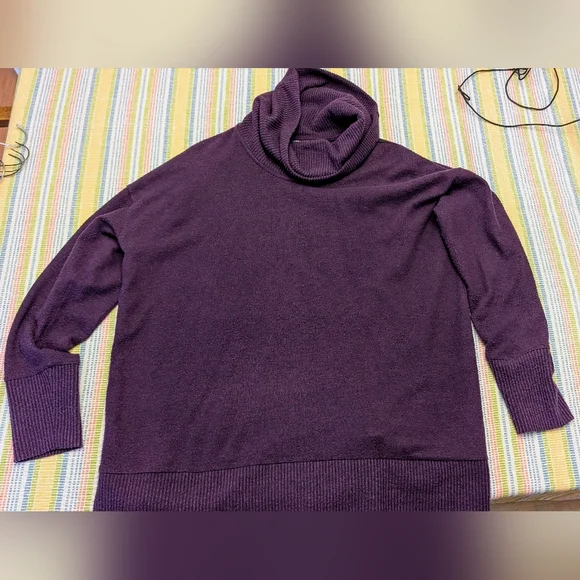 Purple Cowl Neck Sweater - Picture 1 of 2